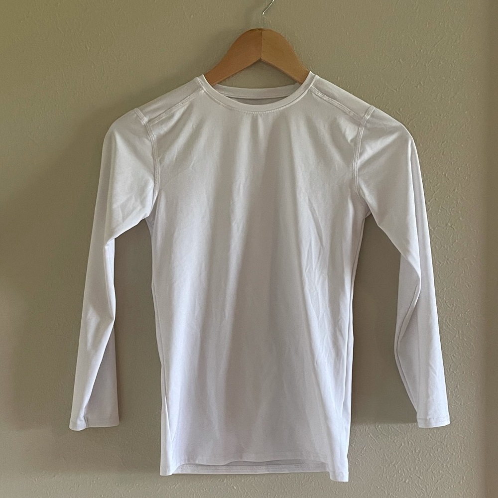 bcg YL White Compression Long Sleeve